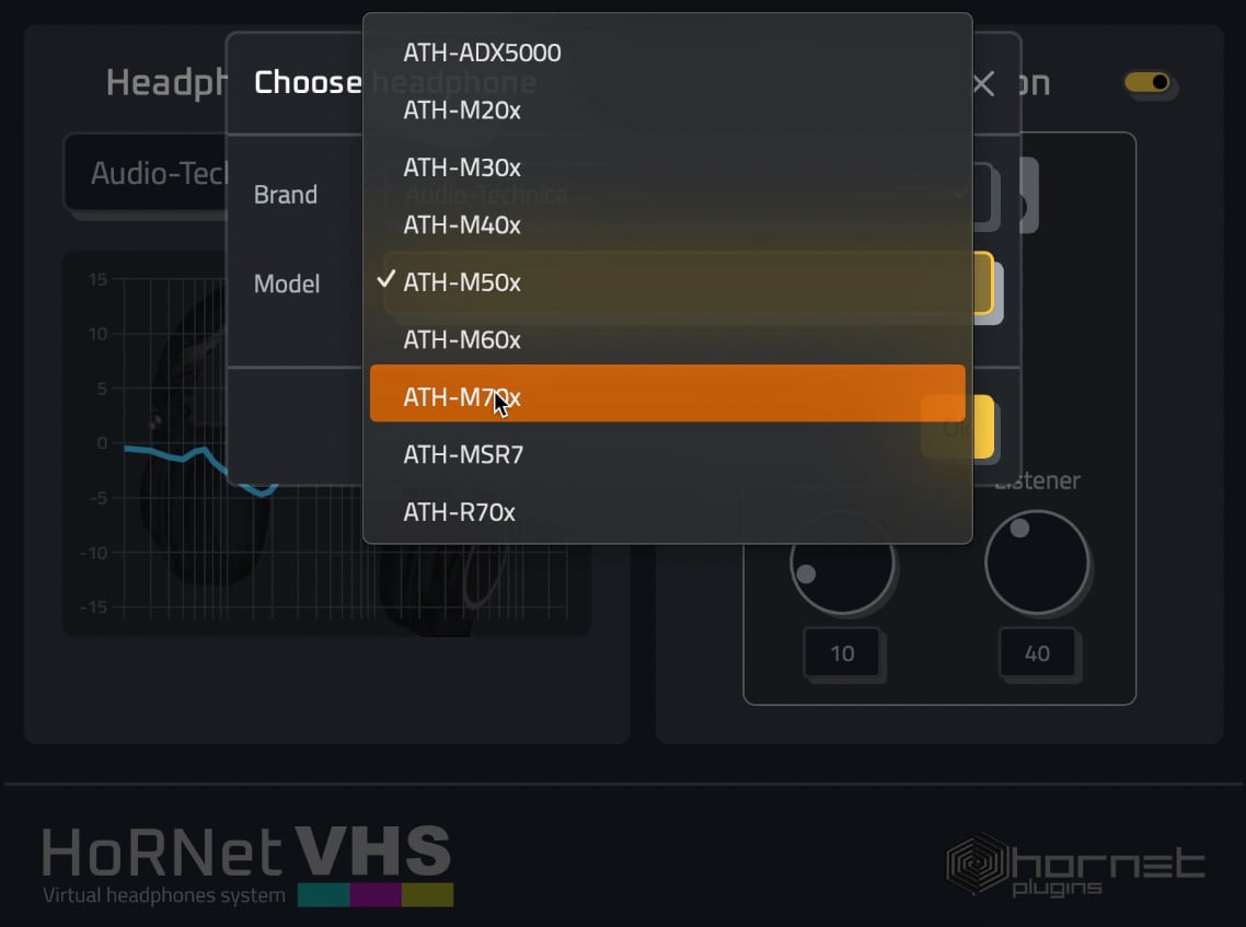 HoRNet Plugins choix du casque